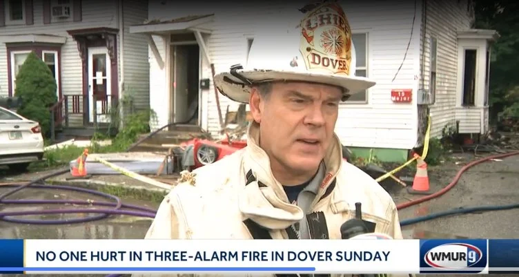 Perry Plummer at a Dover fire incident